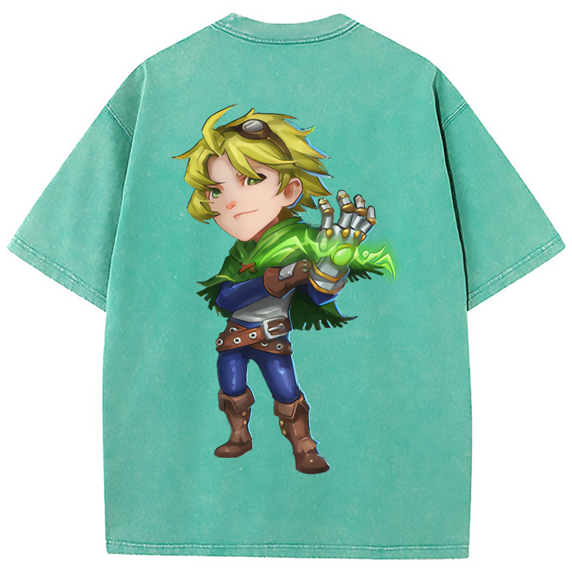 （画像用） リーグ・オブ・レジェンド League of Legends LOL 綿100% ヴィンテージ風 半袖Tシャツ（背面プリント）